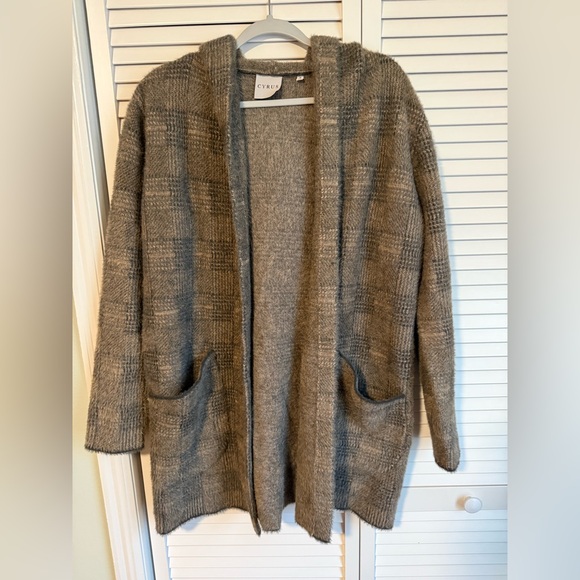 Cyrus Sweaters - Cyrus Women’s Cardigan Hooded: Size M